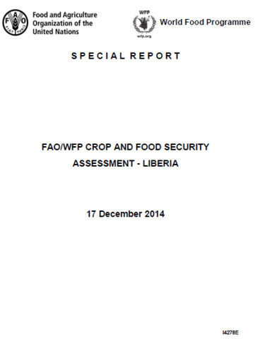 Liberia - FAO/WFP Crop and Food Security Assessment, December 2014