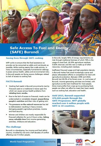 SAFE Burundi Factsheet 2016