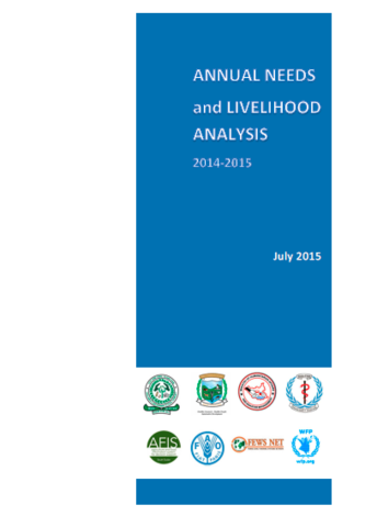 South Sudan - Annual Needs and Livelihood Analysis 2014-2015, July 2015