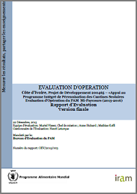 Côte d’Ivoire DEV 200465 Support to a Sustainable School Feeding Programme: A mid-term Operation Evaluation