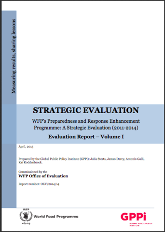 WFP’s Preparedness and Response Enhancement Programme: A Strategic Evaluation (2011-2014)